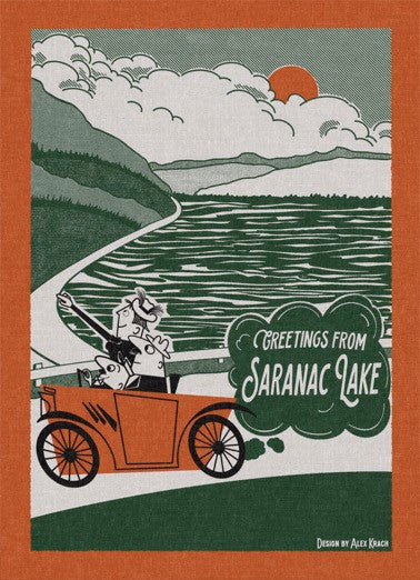 Greetings Postcard, Orange