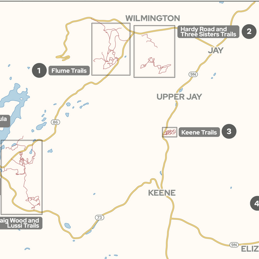 BETA Mountain Bike Map (Lake Placid Area)