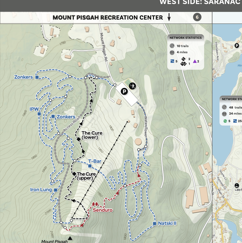 Load image into Gallery viewer, BETA Mountain Bike Map (Lake Placid Area)
