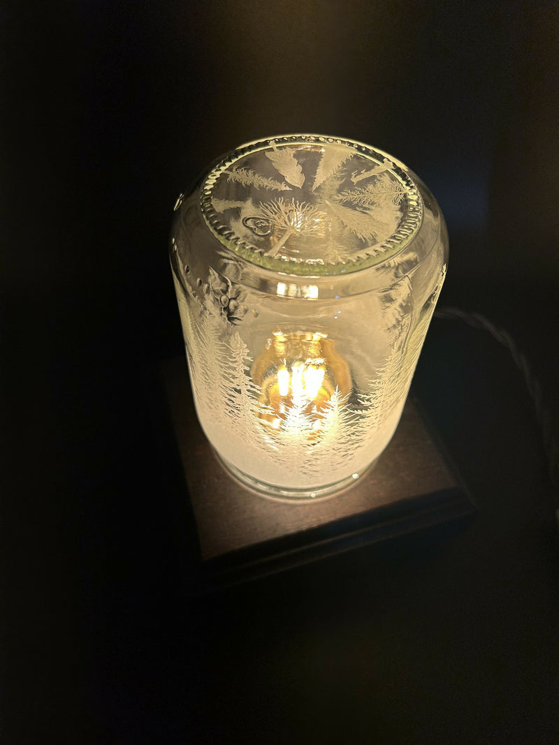 Load image into Gallery viewer, Hand Engraved Tree Lamp
