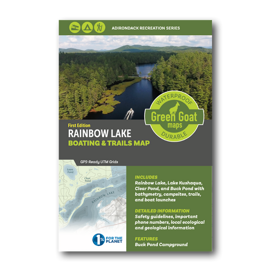 Rainbow Lake Boating and Trails Map