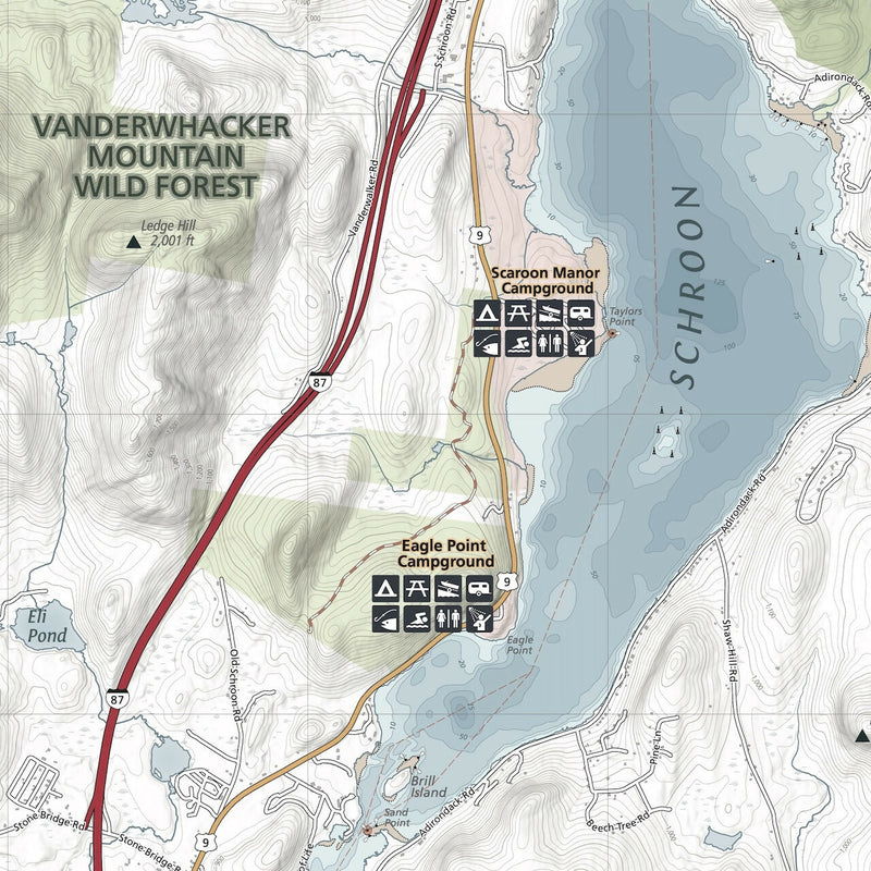 Load image into Gallery viewer, Schroon Lake Navigation Map
