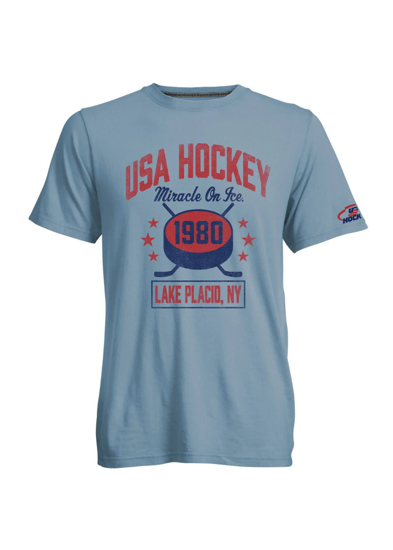 Load image into Gallery viewer, Go To Miracle on Ice Puck Short Sleeve Tee
