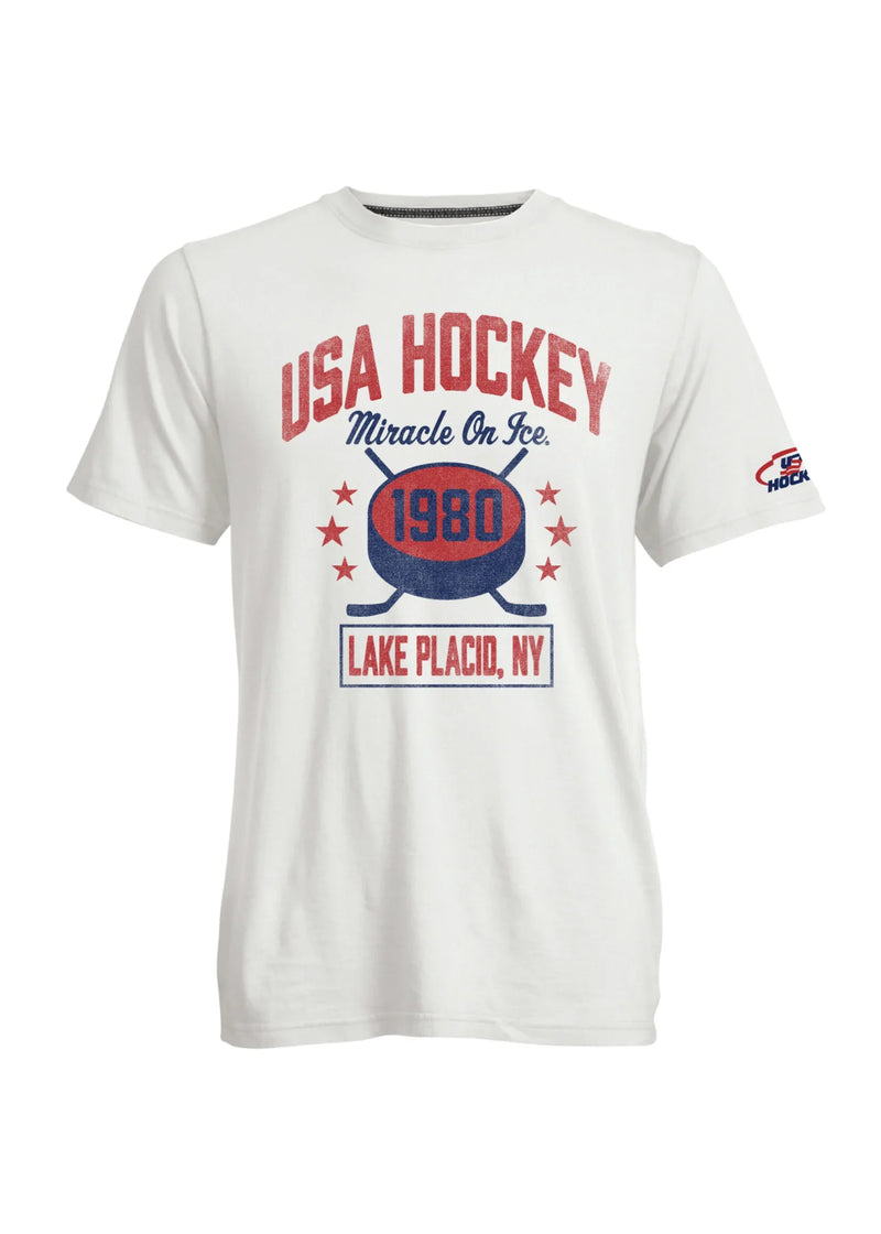 Load image into Gallery viewer, Go To Miracle on Ice Puck Short Sleeve Tee
