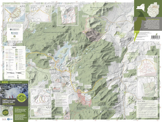 Lake Placid & Saranac Lake Winter Trails Map