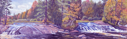 Bog River Falls Painting
