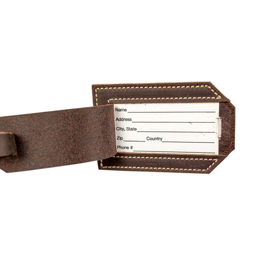 Load image into Gallery viewer, Luggage Tag | Made in America (Parlor Brown)
